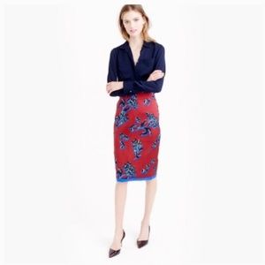 J. Crew Collection Wildflower Silk Woven Silk Wool Size 10 NWT